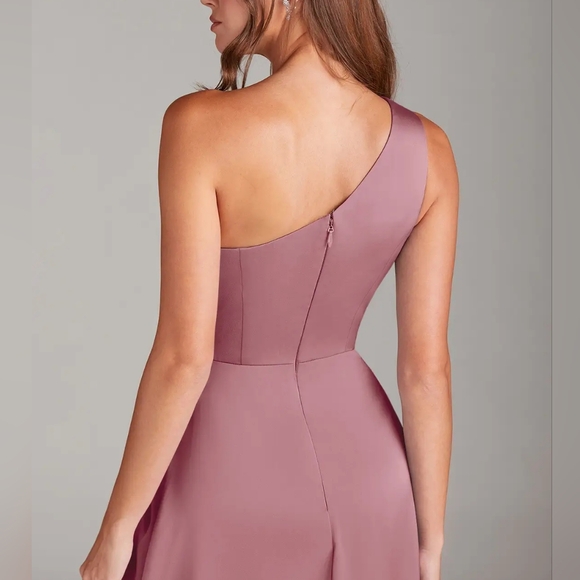 Azazie Brooke One Shoulder Dress - Picture 3 of 6